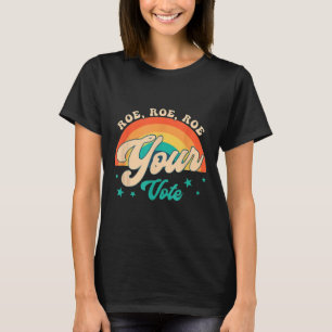 Camiseta Roe Roe O Voto - Flores Feministas Florais