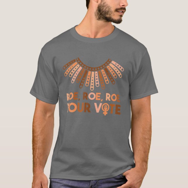 Camiseta Roe Roe Voce Escolha Pró Direitos da Mulher Fe (Frente)