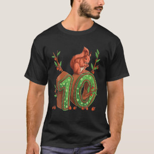 Camiseta Roedores Amante de os animais 10º Aniversário Garo