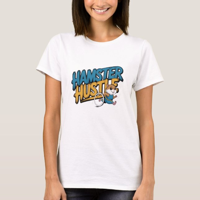 Camiseta Roedores Kawaii: Bela Arte de Hamster (Frente)