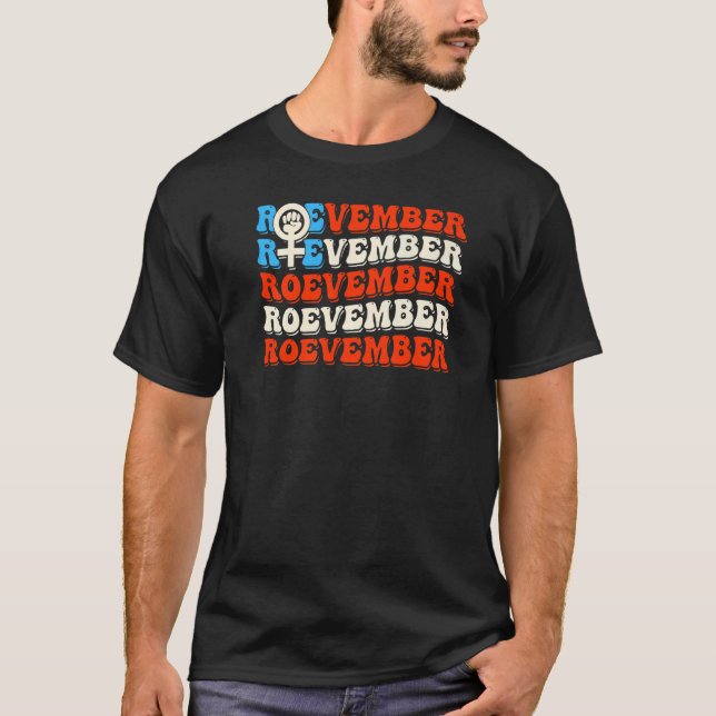 Camiseta ROEVEMBER American Flag Lembre-se de 8 de novembro (Frente)