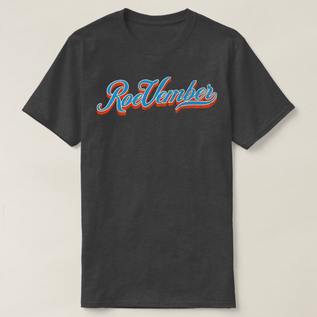Camiseta Roevember Vintage Typografia (Frente do Design)
