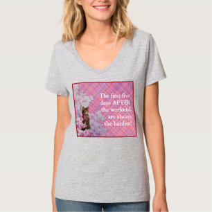 Camiseta ROFL Vintage cat em T-Shirt com xadrez rosa person