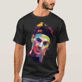 Camiseta Roger Federer Pop Art Retrato _