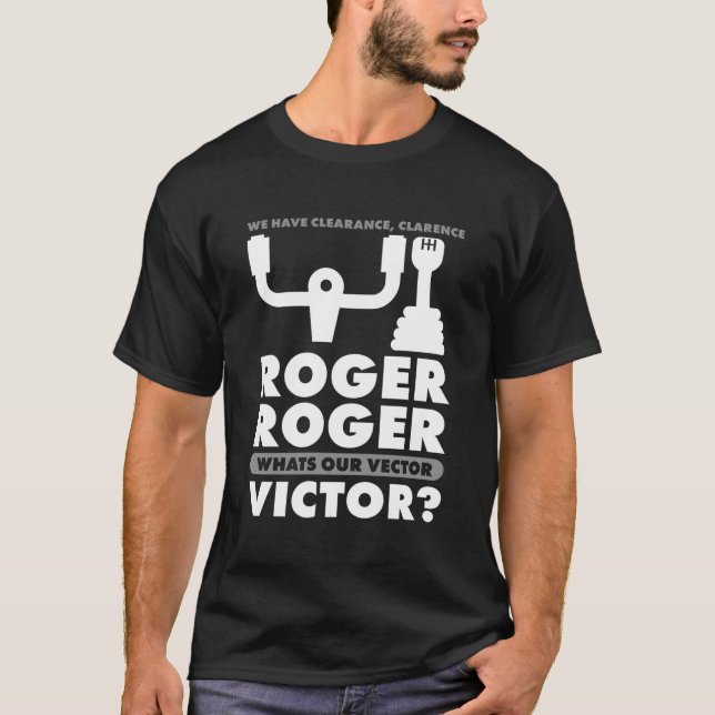 Camiseta Roger Roger, Qual É A Nossa Citação De Vetor Victo (Frente)