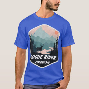 Camiseta Rogue River Oregon OR Montanhas Hike Hike Souven