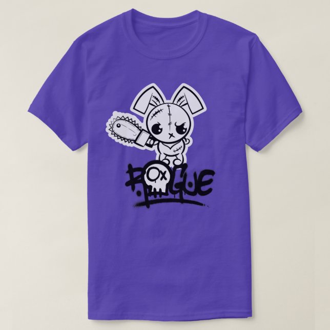 Camiseta Rogue Voo Bunny Cute Monster (Frente do Design)