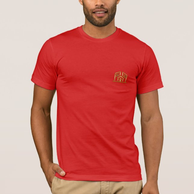 CAMISETA ROJA BÁSICA ELEGANTE CON TOQUE MAISON (Frente)
