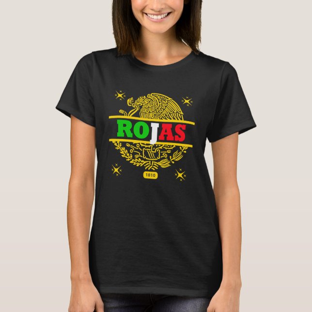 CAMISETA ROJAS MEXICO DOURADO (Frente)