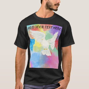 Camiseta Rola Dove Tranquila Colorida Salpico de Verão para