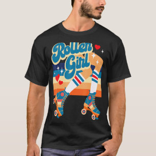Camiseta Rolador de Vintage Retro Skates com Cilindro de Ra