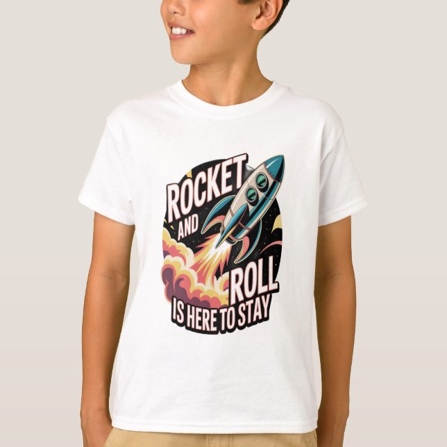 Camiseta Rolagem de Foguete  (Frente)