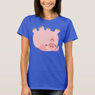 Camiseta Rolamento bonito sobre o t-shirt das mulheres do