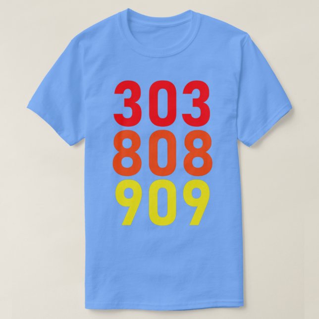 Camiseta Roland TB303 TR808 TR909 Beats (Frente do Design)