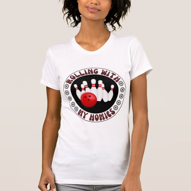 Camiseta Rolando com meus presentes para Boliches (Frente)
