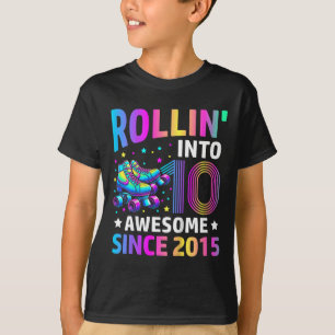 Camiseta Rolando Em Patins De 10 Anos De Idade Gif De Anive