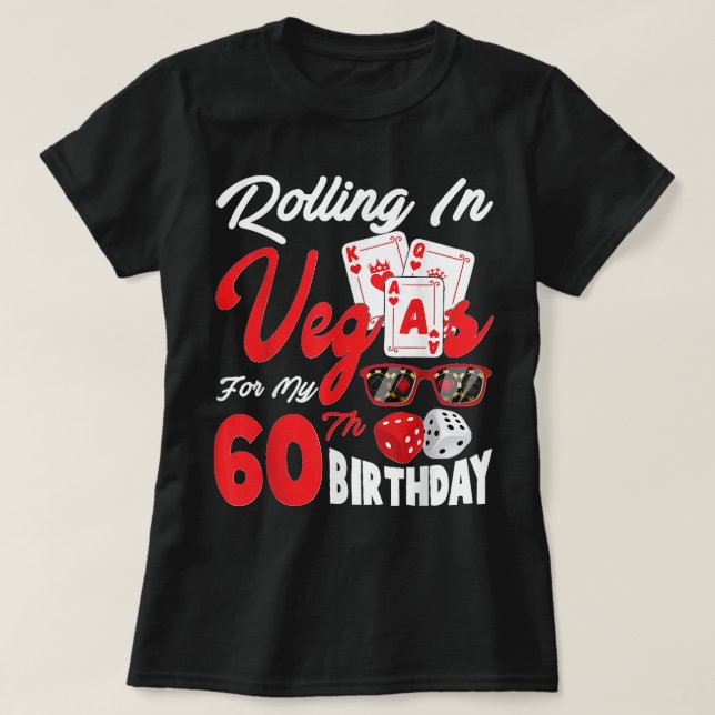 Camiseta Rolando em Vegas para o meu 60º aniversário em Las (Frente do Design)