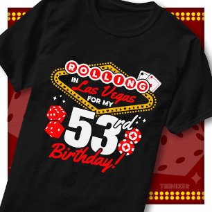 Camiseta Rolando no Aniversário de 53 anos Festa de Cassino