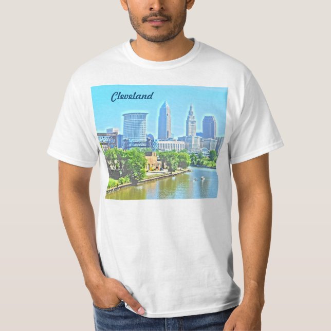 Camiseta Rolando no rio Cleveland T-Shirt (Frente)