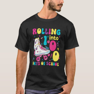 Camiseta Rolando Para 100 Dias De Skate Do Cilindro Retro E