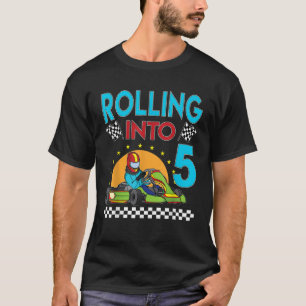 Camiseta Rolando para 5 Go Kart Racing Go Kart 5 Aniversári