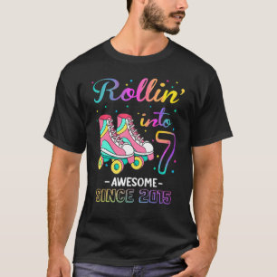 Camiseta Rolando para o 7 Incrível 2015 Roller Skating 7 Bi
