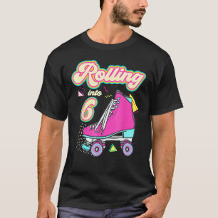 Camiseta Rolando Para Uma Garota De 6 Anos 6 Cilindro De An