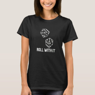 Camiseta Rolar Com O Jogo Noite Retro Casino Dice Player C