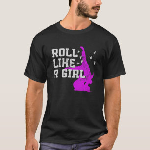 Camiseta Rolar Como Uma Rapariga - Jiu-Jitsu Brasileiro