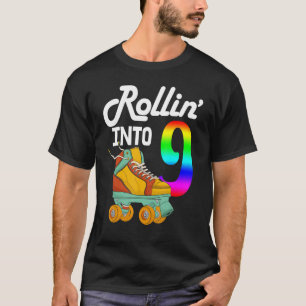 Camiseta Rolar em 9 Patins de Patinação Feminina Presente