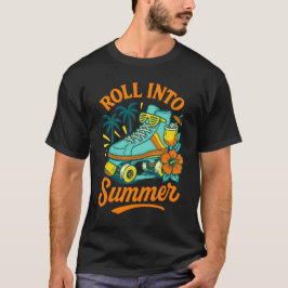 Camiseta Rolar para o Skate do cilindro retrátil do verão