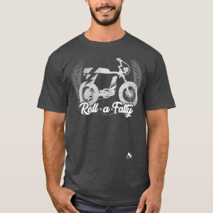 Camiseta Rolar uma moto de moto gorduroso Premium