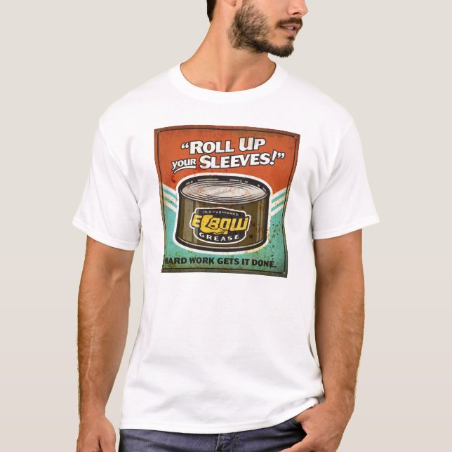 Camiseta Role acima seu T da graxa de cotovelo das Capas | (Frente)