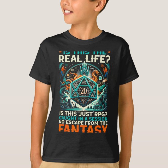 Camiseta Role Playing Game Rpg Master D20 Tabletop Funny Rp (Frente)