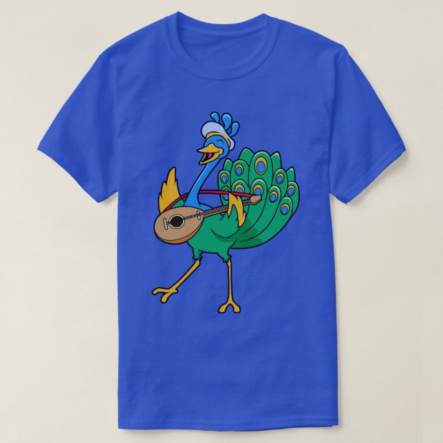 Camiseta Roleplay Caracter Bard Minstrel Peacock (Frente do Design)