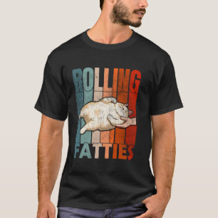 Camiseta Rolinhos Gordos  Gato Engraçado  Dono de Gatinho  