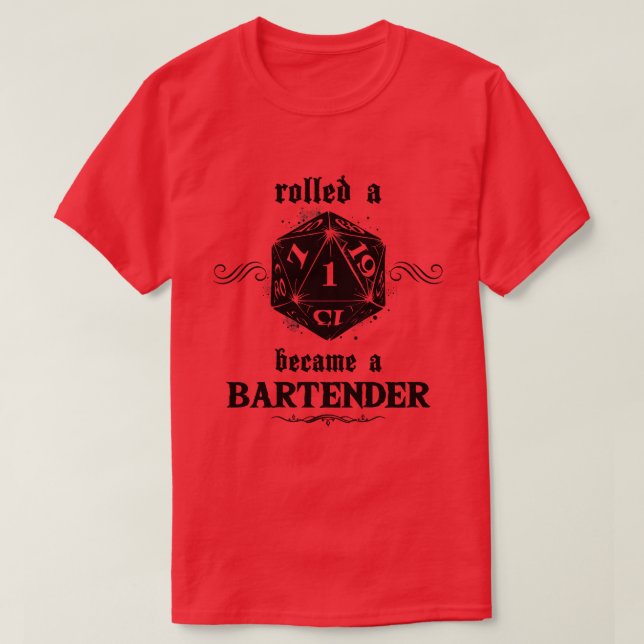 Camiseta Roll Barman sem sorte (Frente do Design)