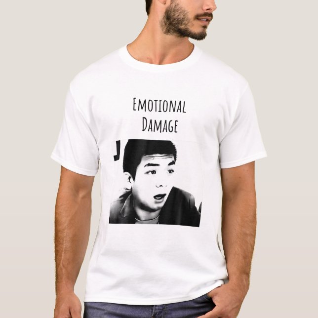 Camiseta Roll De Memória Engraçado Para Danos Emocionais (Frente)
