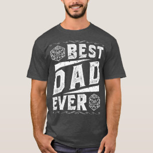 Camiseta Roll de Tabletop Mestre do Jogo Mestre do Pai D20 