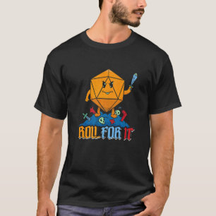 Camiseta Roll It Fantasy Game Role Tocando Dice