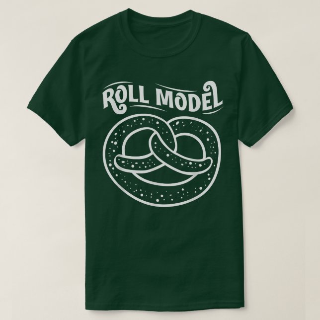 Camiseta Roll Model Funny Baking Chef Baker Bread Fazer M (Frente do Design)