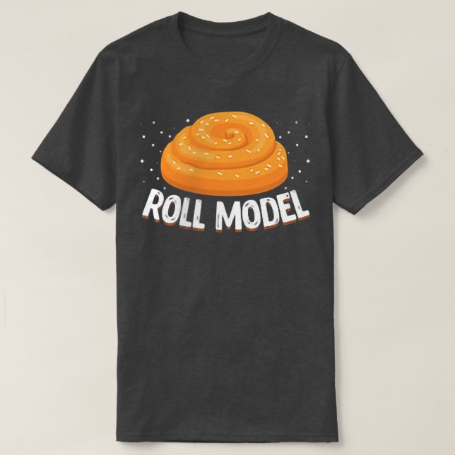 Camiseta Roll Model  Funny Bread Making Maker Baker Baking  (Frente do Design)