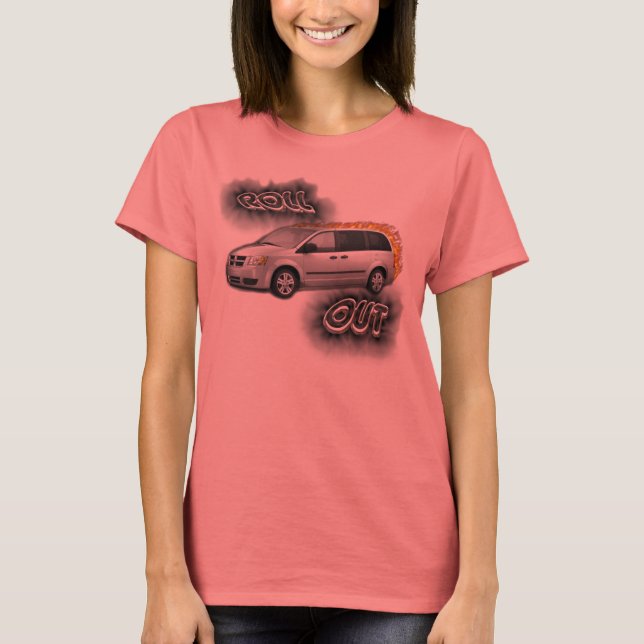 Camiseta ROLL OUT... minivan pimping (Frente)