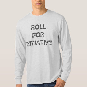 Camiseta "Roll para Iniciativa", desafia Dungeons Dragons