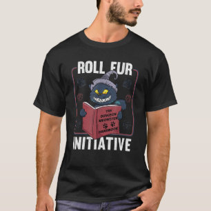 Camiseta Roll Para Iniciativa Dungeon Meowster Tabletop Ttr