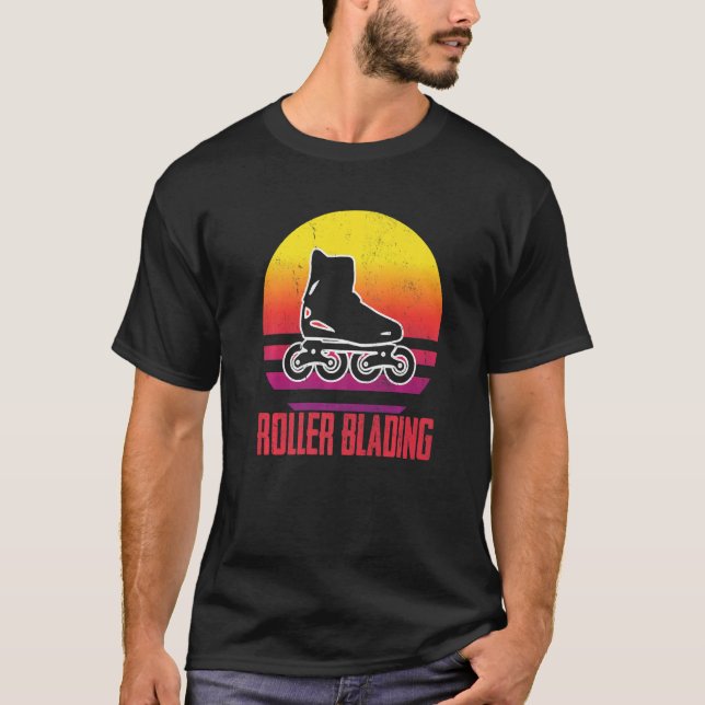 Camiseta Roller Blading Skates Roller Skating inline skatin (Frente)