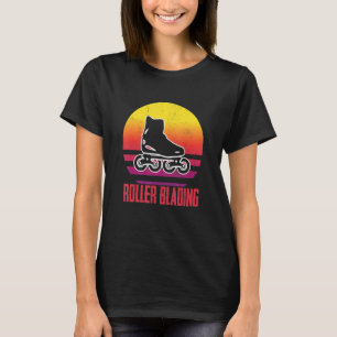 Camiseta Roller Blading Skates Roller Skatting em linha