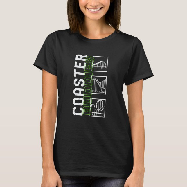 Camiseta Roller Coaster Buddies Rollercoaster  Amusement Th (Frente)