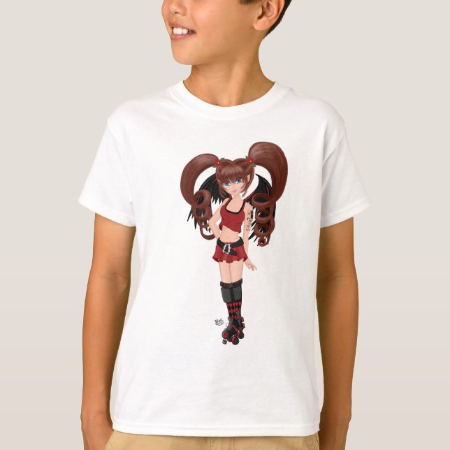 Camiseta Roller Derby Anime Fairy Skating (Frente)