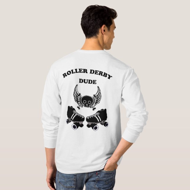 Camiseta Roller Derby Dude (Parte Traseira Completa)